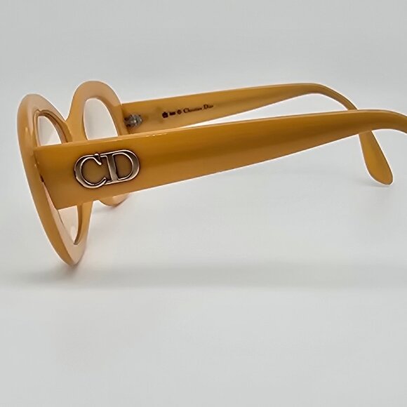 Christian Dior 2957 70 Yellow Eyeglasses Frame w/ Case Austria 51-20-120 - Picture 4 of 16
